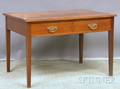 Edwardian Mahogany Twodrawer Library Table