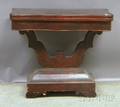 Empire Mahogany Veneer Lyrebase Card Table