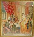 Framed Large Needlepoint British Court Scene