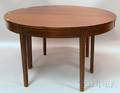Pair of Federal Inlaid Mahogany Demilune Banquet Table Ends