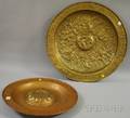 Two Repousse Brass Chargers
