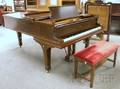 Steinway  Sons Oak Veneer Grand Piano with Bench