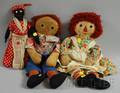Black Mammy Doll and Raggedy Anne and Andy