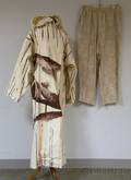 Vintage JeanCharles de Castelbajac Handpainted Linen Hooded Jacket and Pants