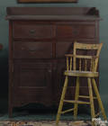 Virginia yellow pine jelly cupboard ca 1840