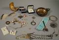Group of Silver and Gold Jewelry and Accessories