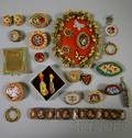 Large Group of Micromosaic Jewelry