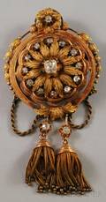 Antique Gold and Diamond PendantBrooch