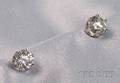14kt White Gold and Fracturefilled Diamond Earstuds