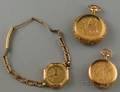 Three 14kt Gold Watches