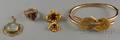 Four Gold Jewelry Items