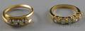 Two 18kt Gold and Diamond Rings