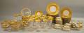 Large Lot of Assorted Gilt Porcelain and Glass Tableware