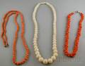 Three Coral Necklaces