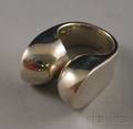 Modernist Sterling Silver Ring Takashi Wada