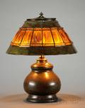 Tiffany Studios Linenfold Table Lamp