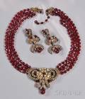 Rare Prototype Necklace with Pendant Miriam Haskell