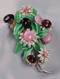 Vintage Flower Brooch Miriam Haskell
