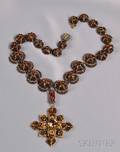 Rare Prototype Necklace with Pendant Miriam Haskell