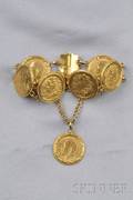 British Gold Sovereign and Highkarat Gold Bracelet