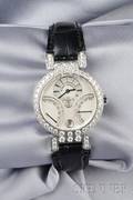 18kt White Gold Biretro Wristwatch Harry Winston