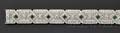 Art Deco Platinum Emerald and Diamond Bracelet