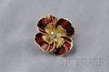 18kt Gold Enamel and Diamond Brooch Tiffany  Co