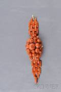 Antique Carved Coral Bracelet