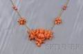 Antique Carved Coral Pendant Necklace
