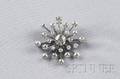 14kt White Gold and Diamond PendantBrooch