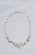 18kt White Gold and Diamond Necklace