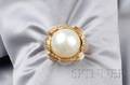 14kt Gold and Mabe Pearl Ring Ruser