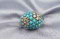18kt Gold Turquoise and Diamond Ring