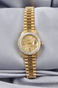 Ladies 18kt Gold and Diamond Wristwatch Rolex