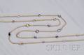 14kt Gold and Multicolored Sapphire Necklace