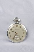18kt White Gold Open Face Pocket Watch Vacheron Constantin