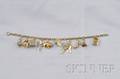 14kt Gold Charm Bracelet