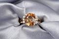 14kt Gold Topaz and Diamond Ring F  F Felger
