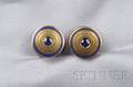 Edwardian 18kt Gold Sapphire and Enamel Cuff Buttons Tiffany  Co