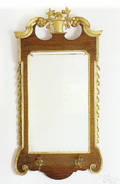 English Chippendale Constitution mirror ca 1760