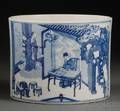 Blue and White Brush Pot