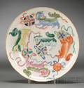 Polychrome Enameled Plate