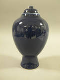 Blue Glazed Jar and Cover