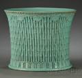 Turquoise Glazed Brush Pot