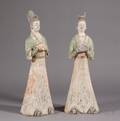 Pair of Pottery Figures
