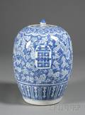 Porcelain Covered Jar