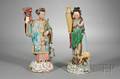 Pair of Polychrome Statues