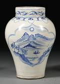 Blue and White Vase