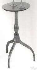 New England Federal maple candlestand ca 1820