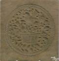 New York carved walnut cake board stamped J Conger ca 1820